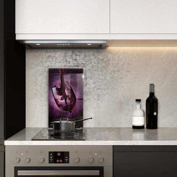 Cutting board A glass of wine