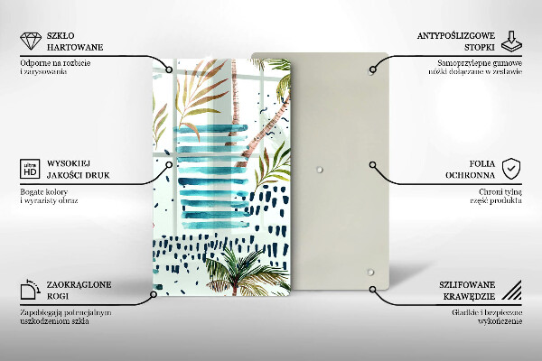 Glass worktop saver Holiday illustrations