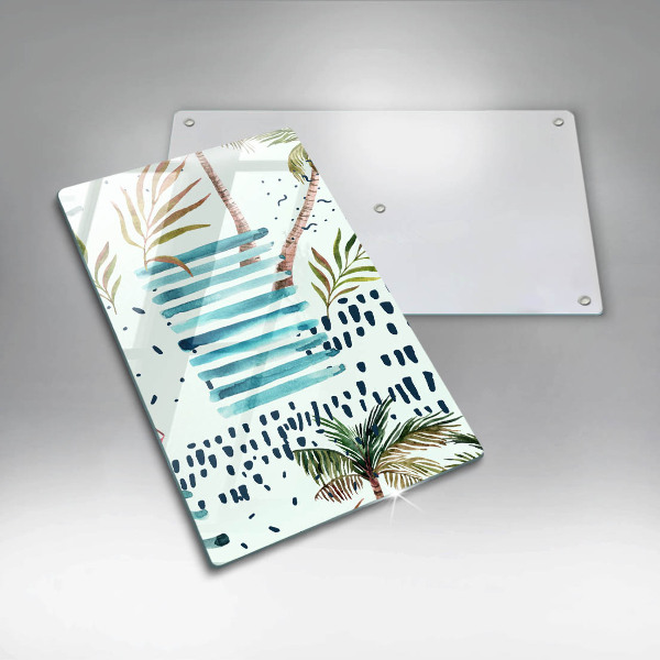 Glass worktop saver Holiday illustrations