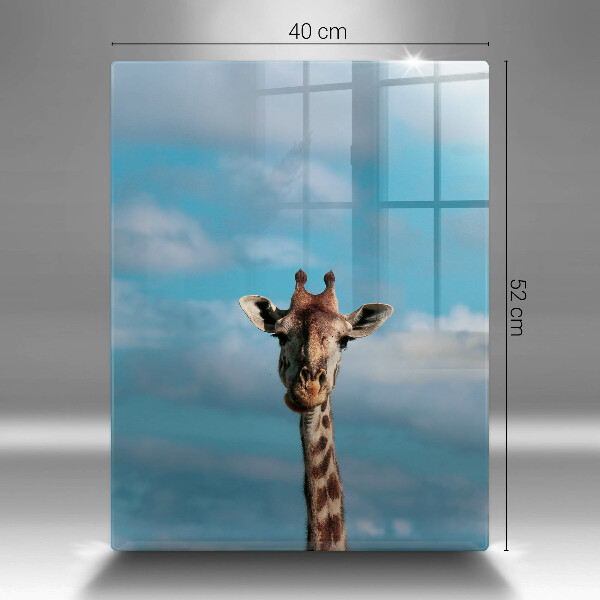 Glass worktop saver Giraffe and heaven