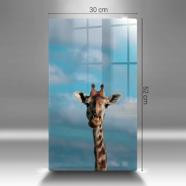 Glass worktop saver Giraffe and heaven