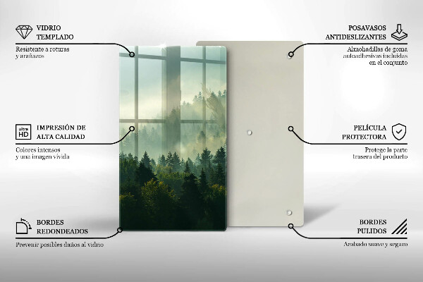 Cutting board Landscape view of the forest