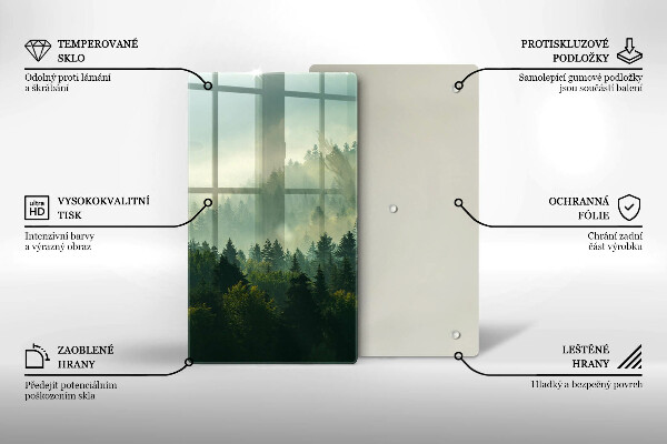 Cutting board Landscape view of the forest