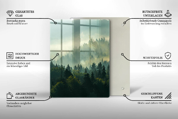 Cutting board Landscape view of the forest