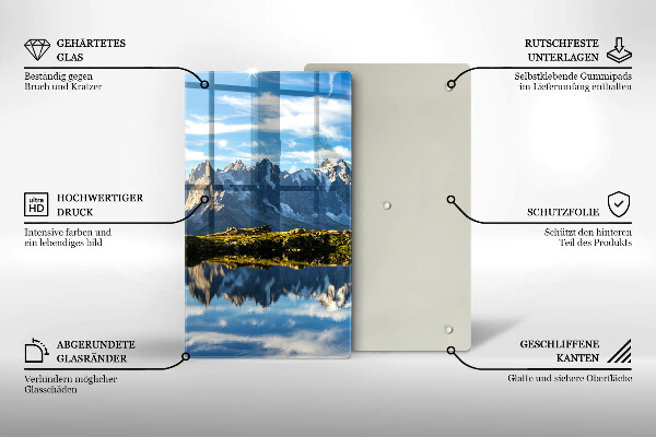 Cutting board Mountain landscape