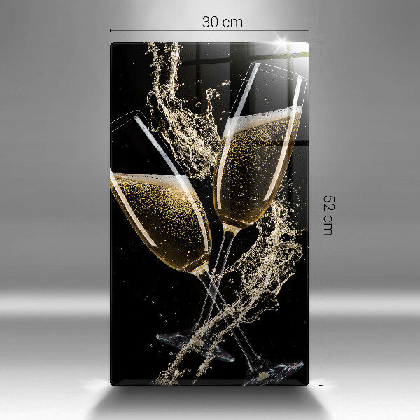 Glass worktop saver Champagne glasses