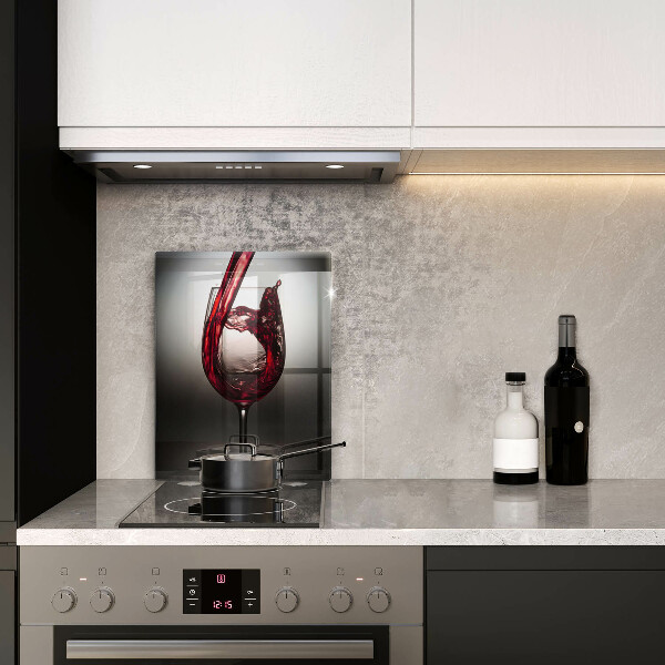 Cutting board Glass and red wine