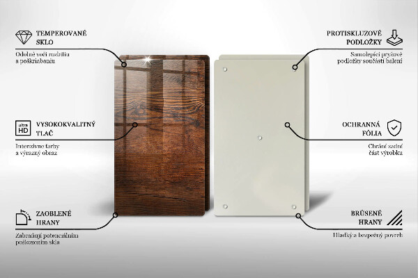 Chopping board Dark wood board