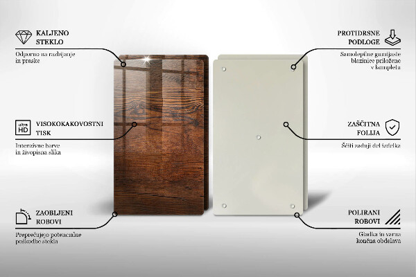 Chopping board Dark wood board