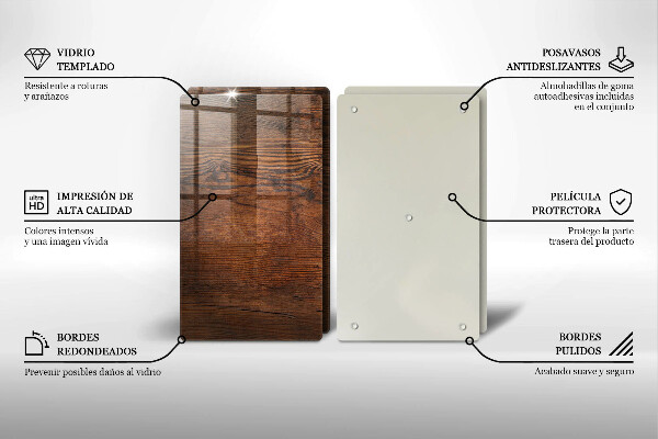 Chopping board Dark wood board