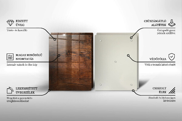 Chopping board Dark wood board