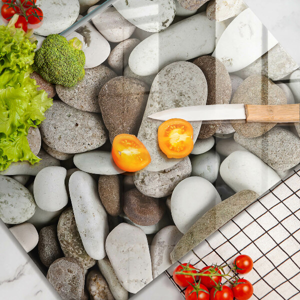 Chopping board Background small stones
