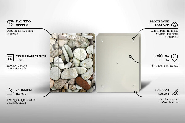 Chopping board Background small stones