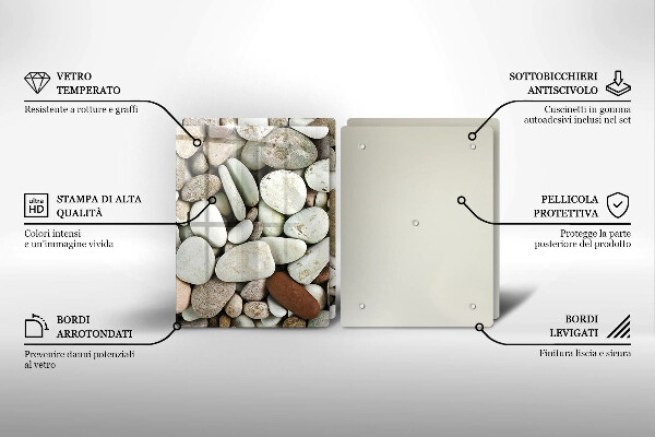 Chopping board Background small stones