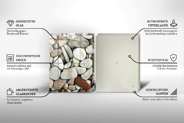 Chopping board Background small stones