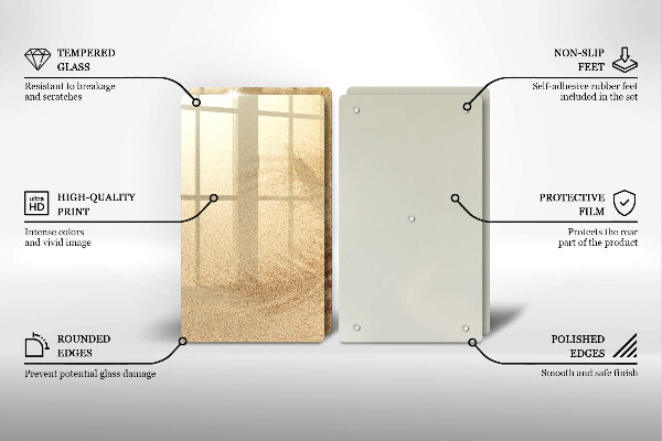 Chopping board Beach sand and holidays