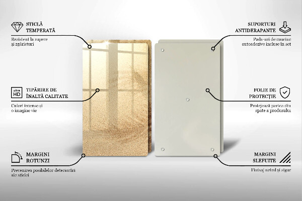 Chopping board Beach sand and holidays