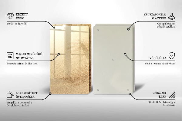 Chopping board Beach sand and holidays