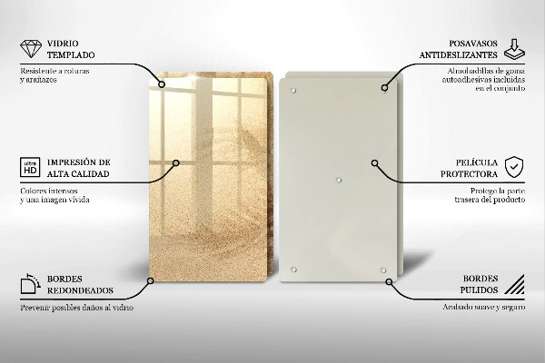 Chopping board Beach sand and holidays