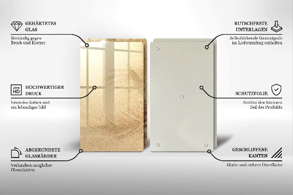 Chopping board Beach sand and holidays