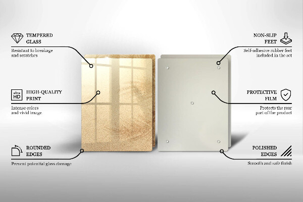 Chopping board Beach sand and holidays