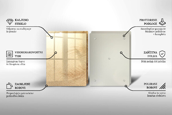 Chopping board Beach sand and holidays