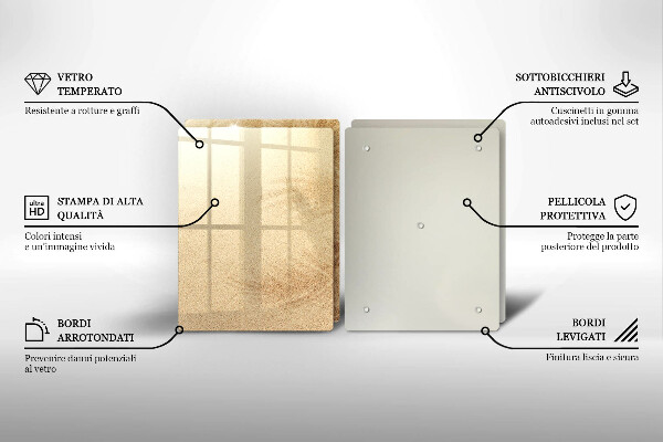 Chopping board Beach sand and holidays