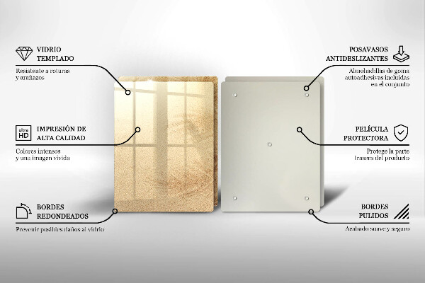 Chopping board Beach sand and holidays