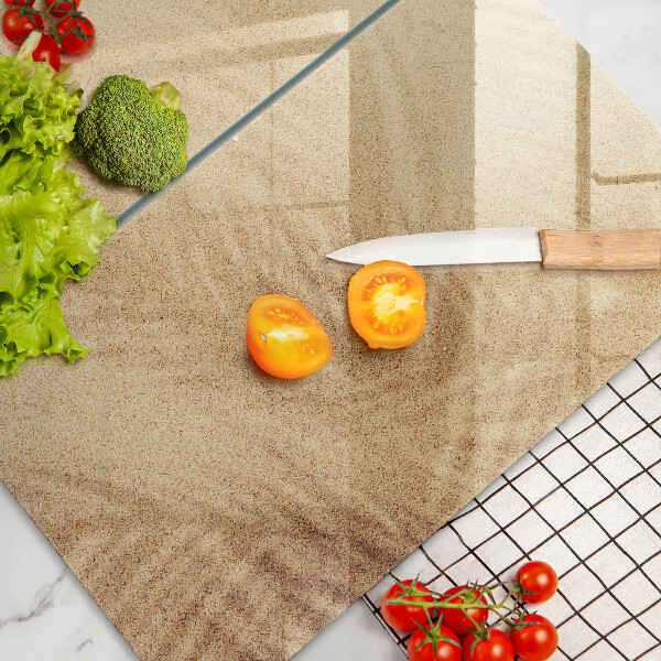 Chopping board Beach sand and holidays