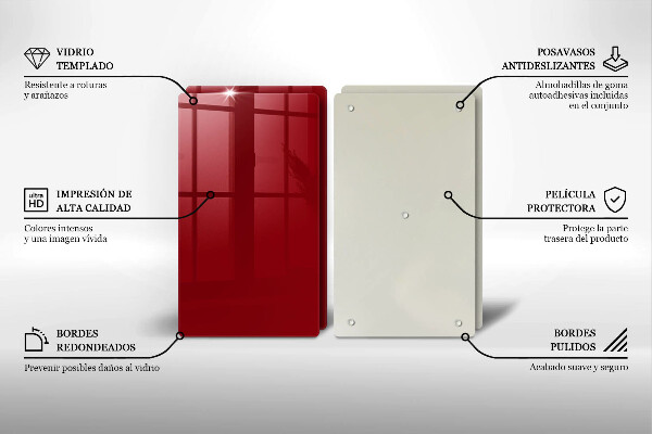 Chopping board Red colour