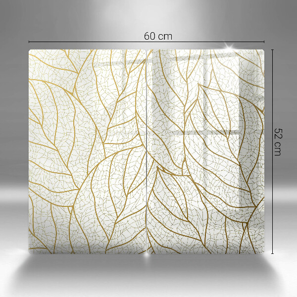 Chopping board Line-art leaves pattern