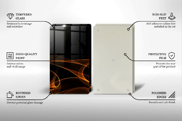 Chopping board Abstract lines