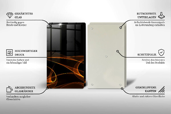 Chopping board Abstract lines