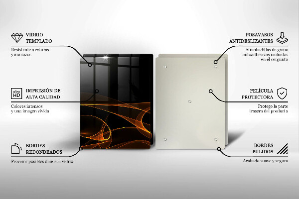 Chopping board Abstract lines