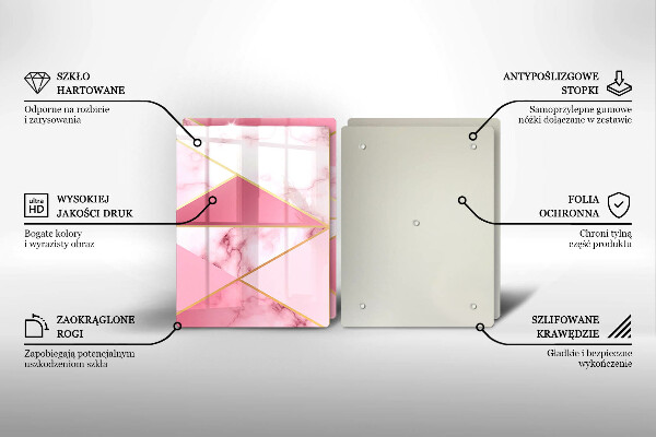 Chopping board Geometric marble