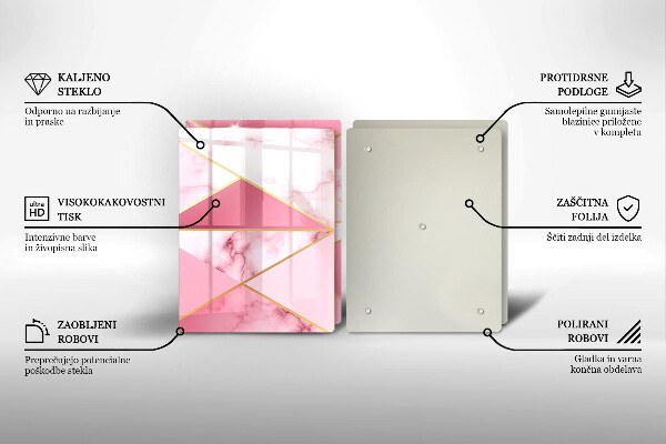 Chopping board Geometric marble