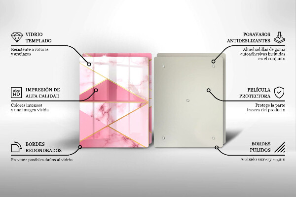 Chopping board Geometric marble