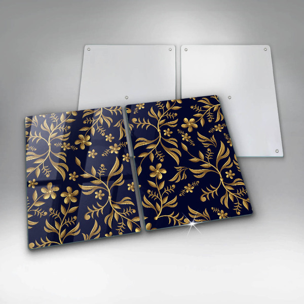 Chopping board The golden motif of flowers