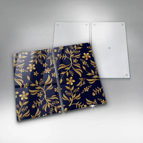 Chopping board The golden motif of flowers