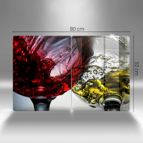 Chopping board Wine glasses