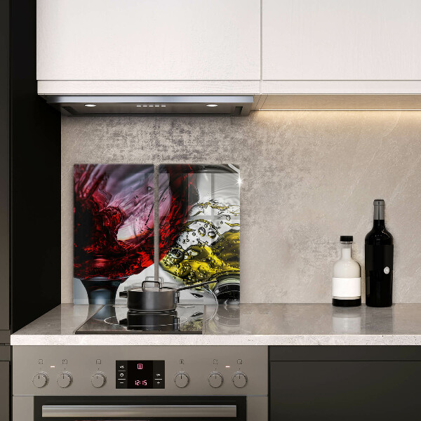 Chopping board Wine glasses