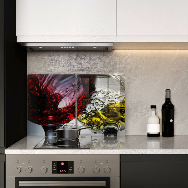 Chopping board Wine glasses