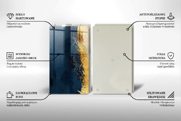 Chopping board Abstraction gold