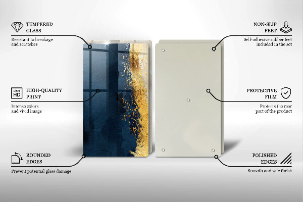 Chopping board Abstraction gold