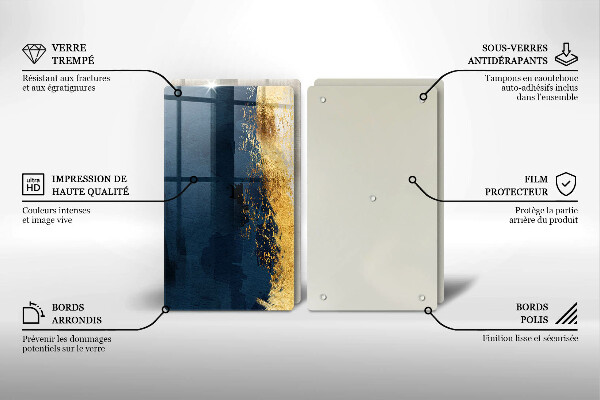 Chopping board Abstraction gold