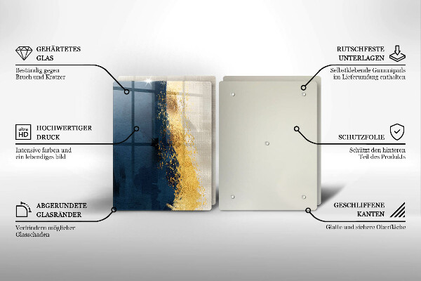 Chopping board Abstraction gold