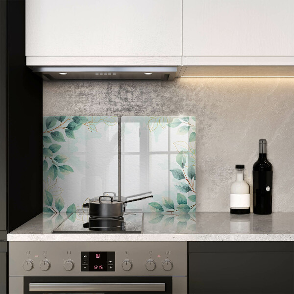 Chopping board Painted leaves