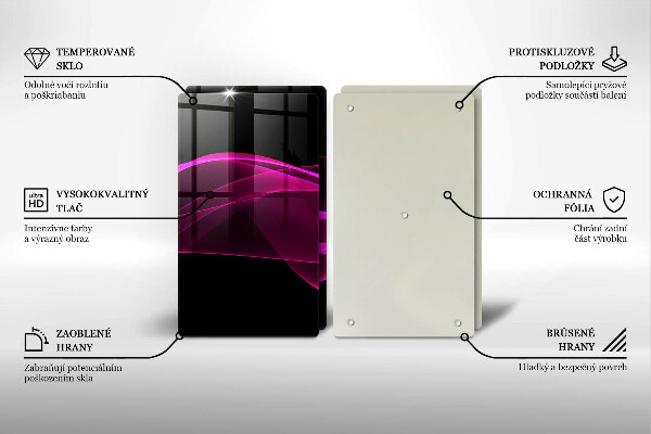 Chopping board Pink abstraction