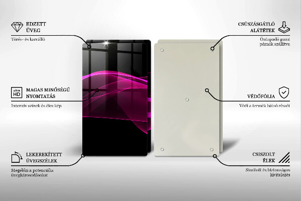 Chopping board Pink abstraction