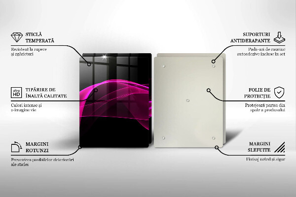 Chopping board Pink abstraction